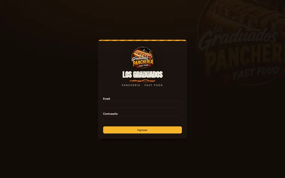 Live screenshot of los graduados — panchería